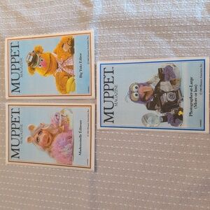 Vintage 1983 Muppet Magazine Stickers Set of 3 Fozzie Bear, Miss Piggy, Gonzo